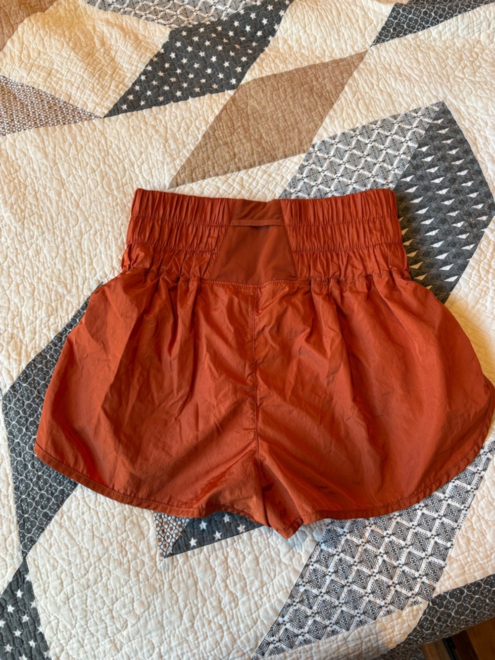 FP Movement Free People Burnt Orange High-Waist Athletic Shorts - Picture 3 of 5